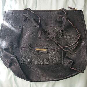 Street Level Dark Brown Tote Bag
